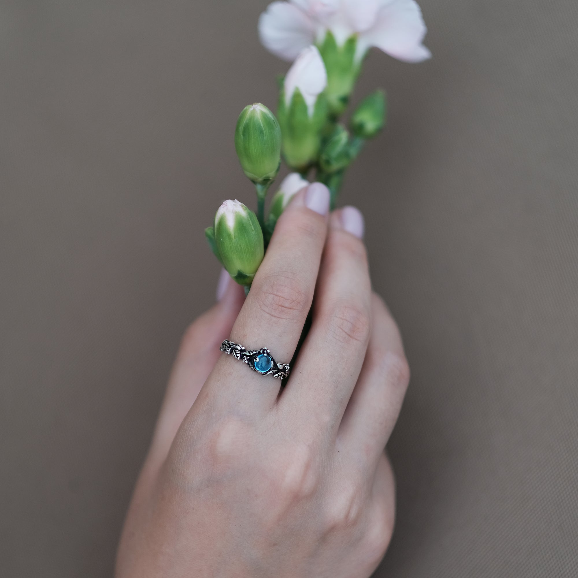 Topaz gemstone ring 