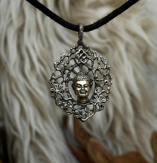 Buddha pendant in Sterling Silver "Gautama"