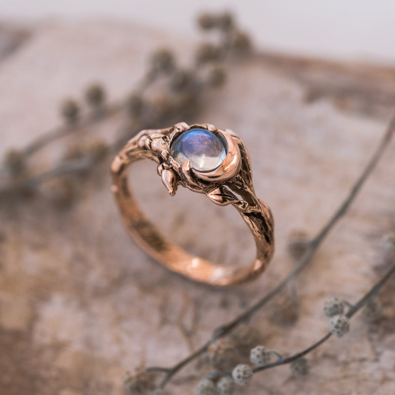 14K Rose Gold Engagement ring "Luna"