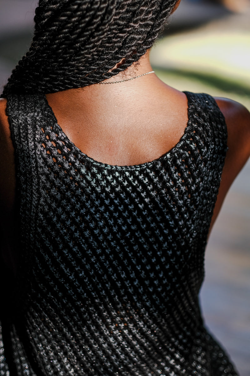 Knitted Top in Classic Black
