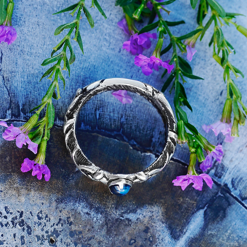 Kyanite Engagement Ring "Alaya" Sterling Silver ring