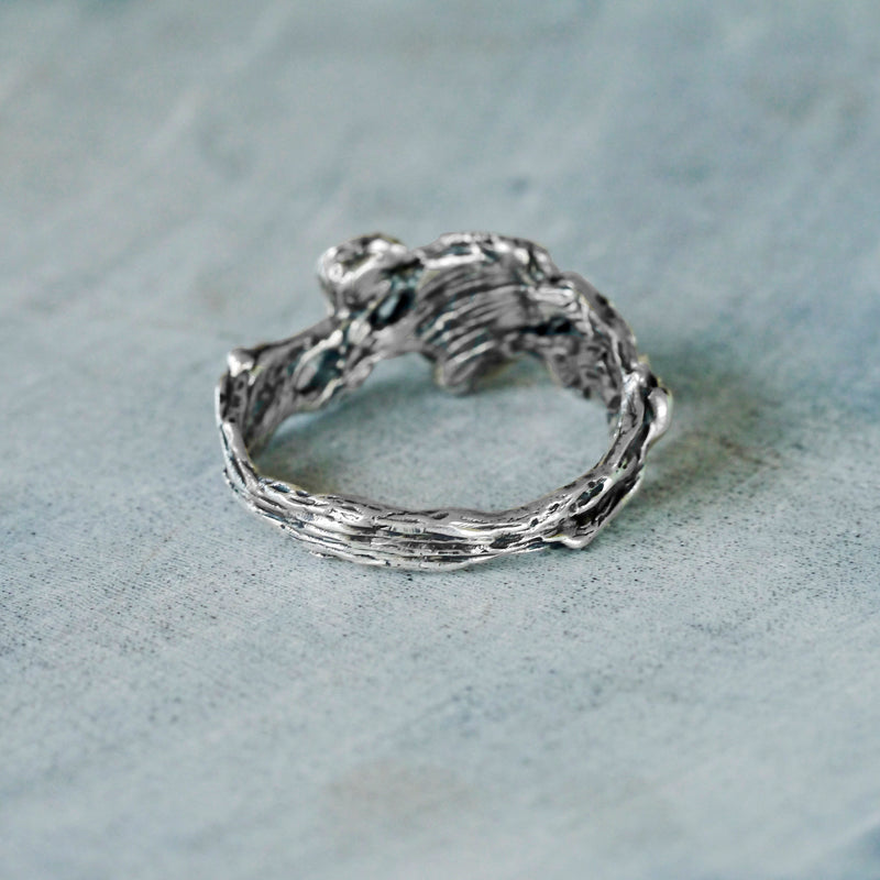 Sterling Silver ring "Angie" from backside