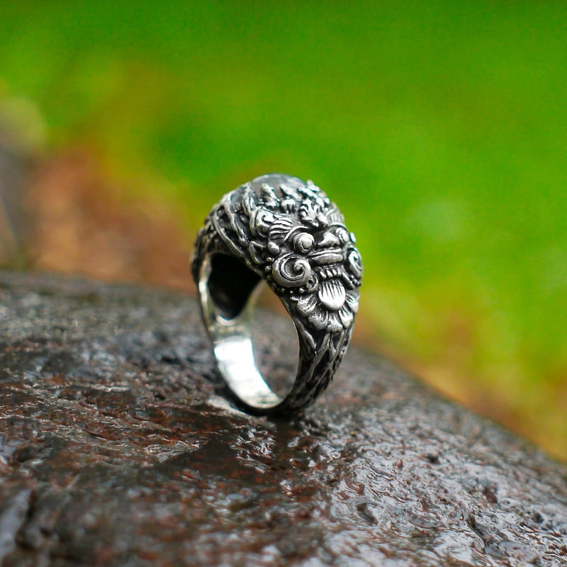 Men's Sterling Silver Labradorite Ring "Barong" - blacktreelab