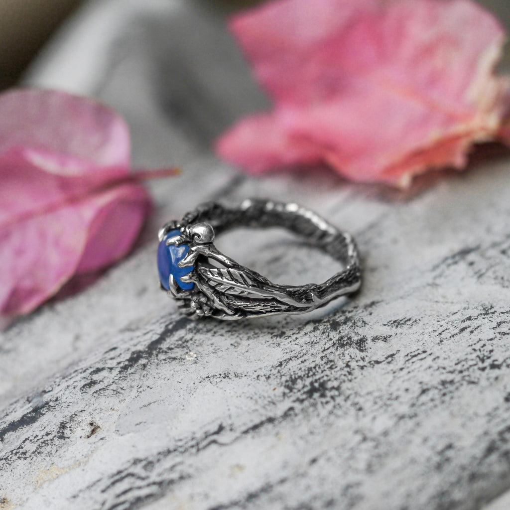 Sterling Silver Kyanite Ring "Indian Summer" - blacktreelab