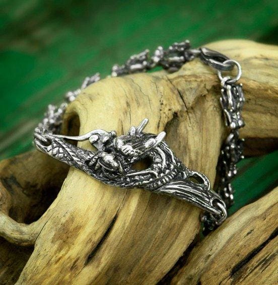 Sterling Silver Bracelet "Dragon" - blacktreelab