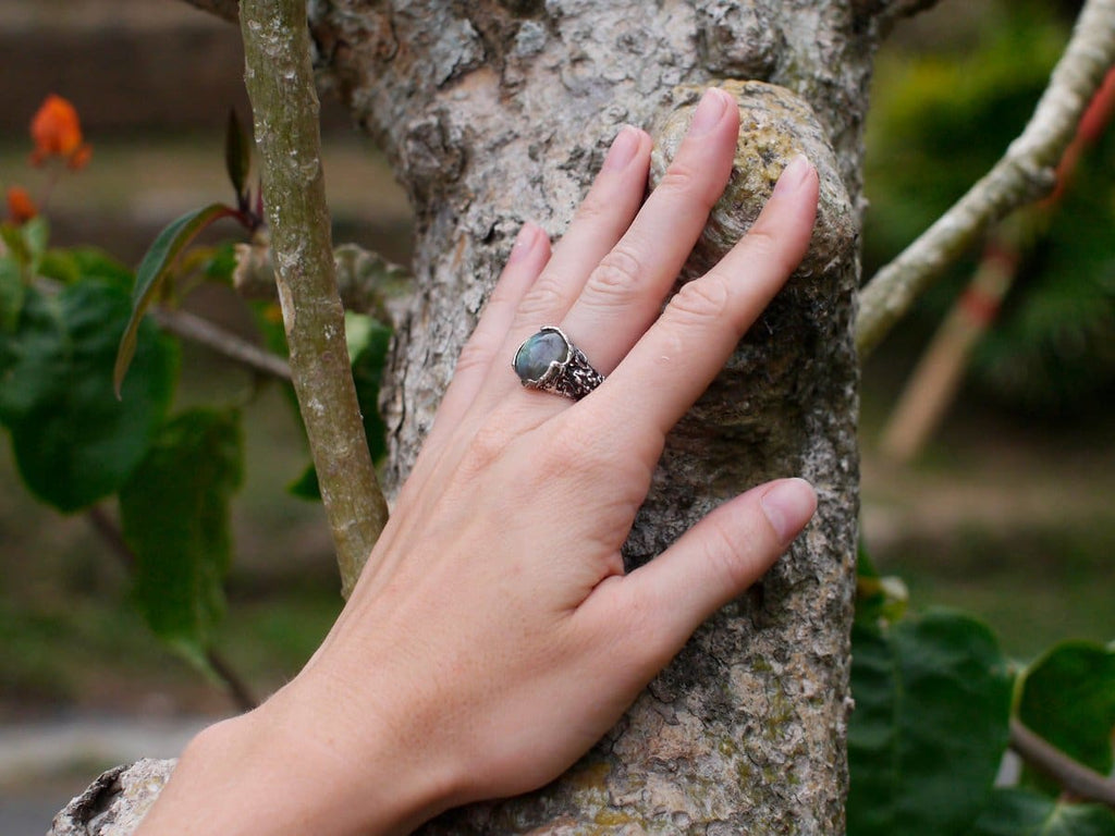 Sterling Silver Labradorite Ring