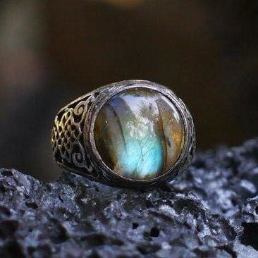 Sterling Silver Labradorite Ring "Kongo" - blacktreelab