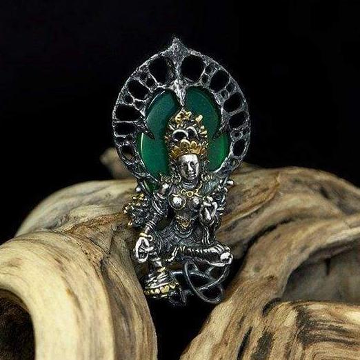 Sterling Silver Pendant "Goddess Tara" - blacktreelab