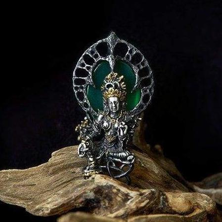 Sterling Silver Pendant "Goddess Tara" - blacktreelab