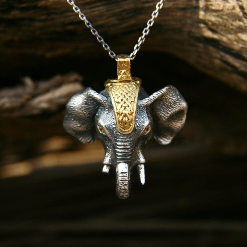 Sterling Silver Pendant "Lord Ganesh" - blacktreelab