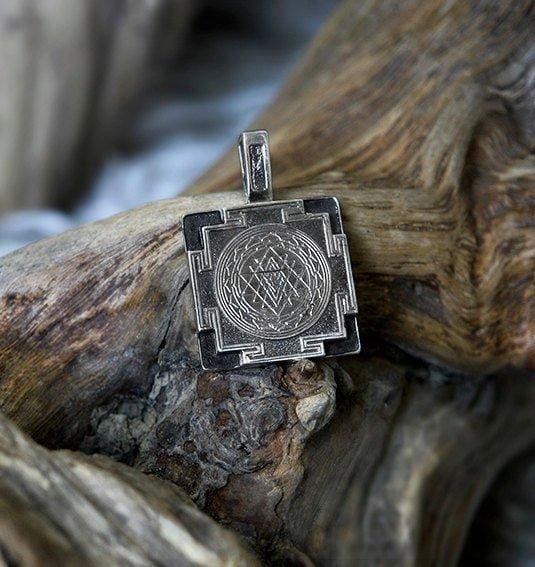 Sterling Silver "Sri Yantra" Pendant - blacktreelab
