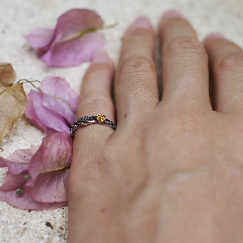 ■ENGBROX■ silver925 glare layered ring EBRG25006SV Edge Ring - Oxidized Sterling | Q Evon Fine Jewelry Collections